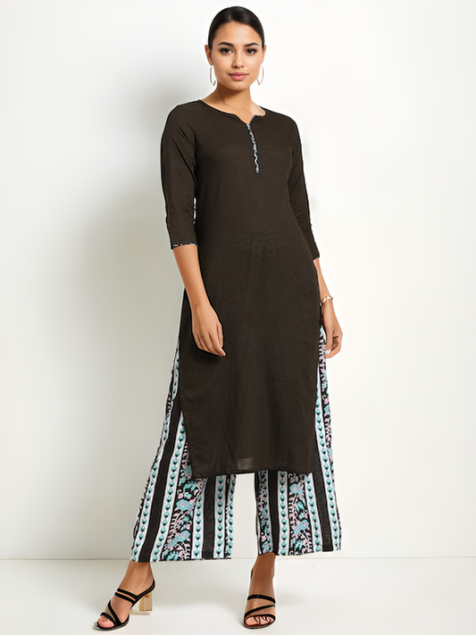 Pure Cotton Kurta with Palazzos