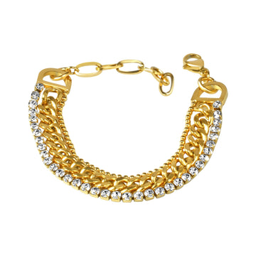 Multi-Layered Chain Link Bracelet - Kamora.in